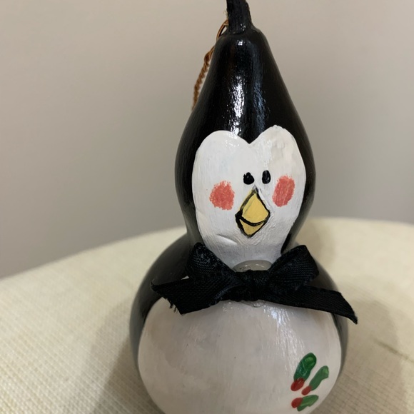 Lot of 8 Vintage Christmas Handmade Ornaments snowman snowflake santa penguin - Picture 3 of 10